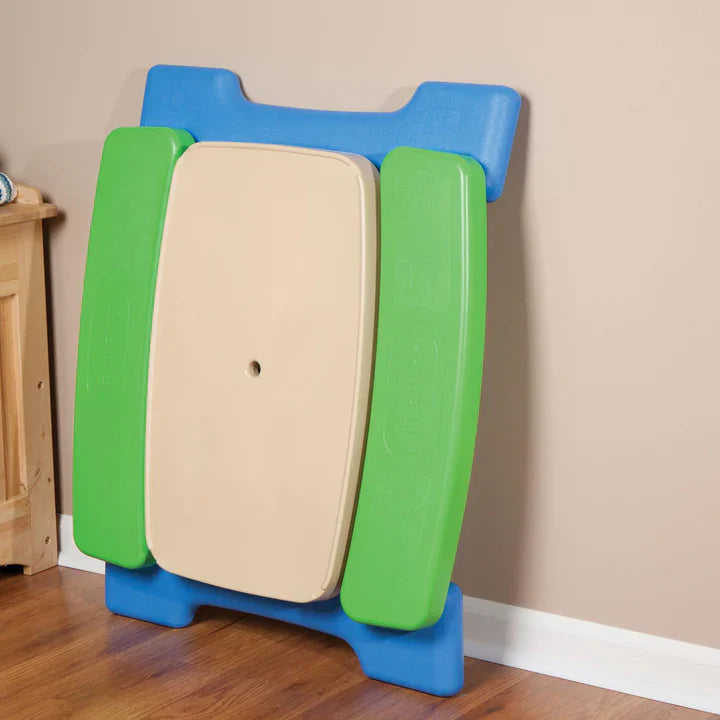 Easy Store Jr. Play Table - Blue/Green – Foldable Toddler Picnic Table